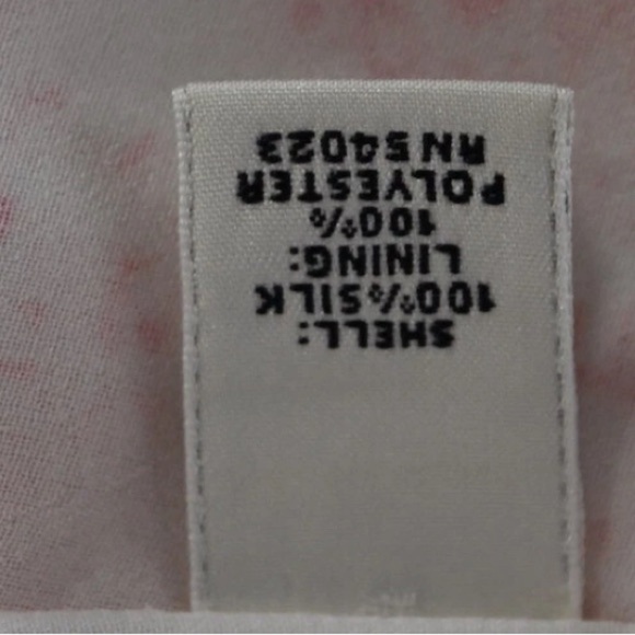 Banana Republic Pink Patterned Ruffle Tank Small - Picture 7 of 7